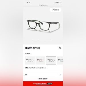 Men’s pre-owned Rayban eyeglasses